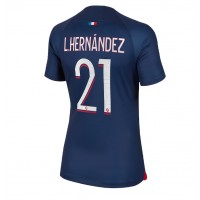 Koszulka piłkarska Paris Saint-Germain Lucas Hernandez #21 Strój Domowy dla kobiety 2023-24 tanio Krótki Rękaw